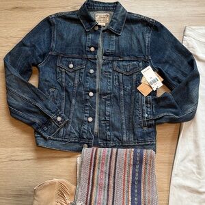 Polo Tall Petite Denim Icon Trucker Vintage Wash Denim Jacket